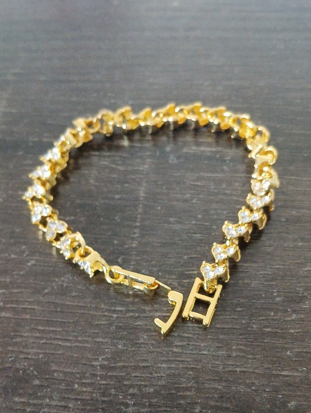 Gold Crystal Tennis Bracelet - Women Jewelry